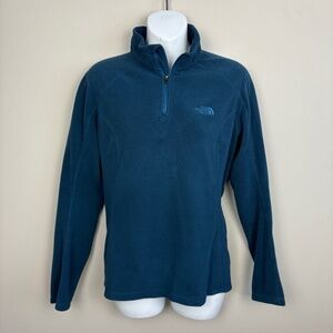 North Face Polartec Fleece Quarter Zip Pullover - Size Medium